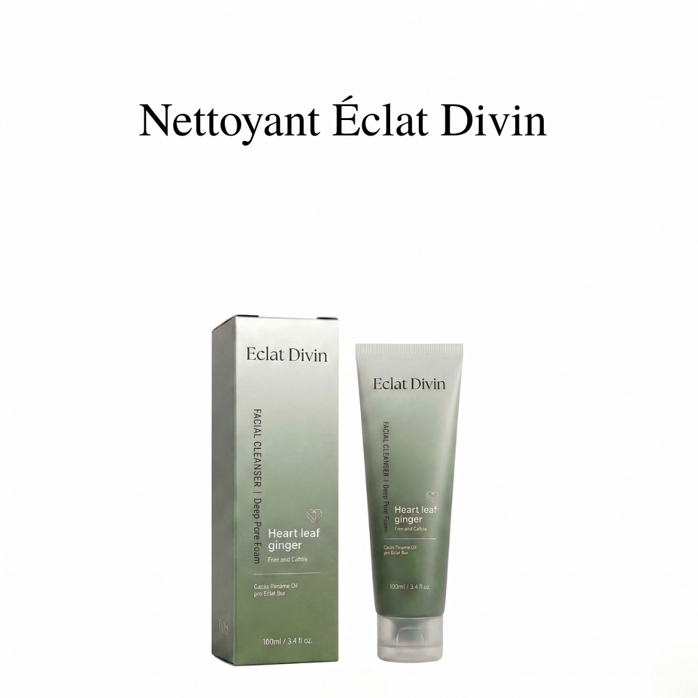 Éclat Divin – Mousse Nettoyante Pureté Heartleaf &amp; Gingembre