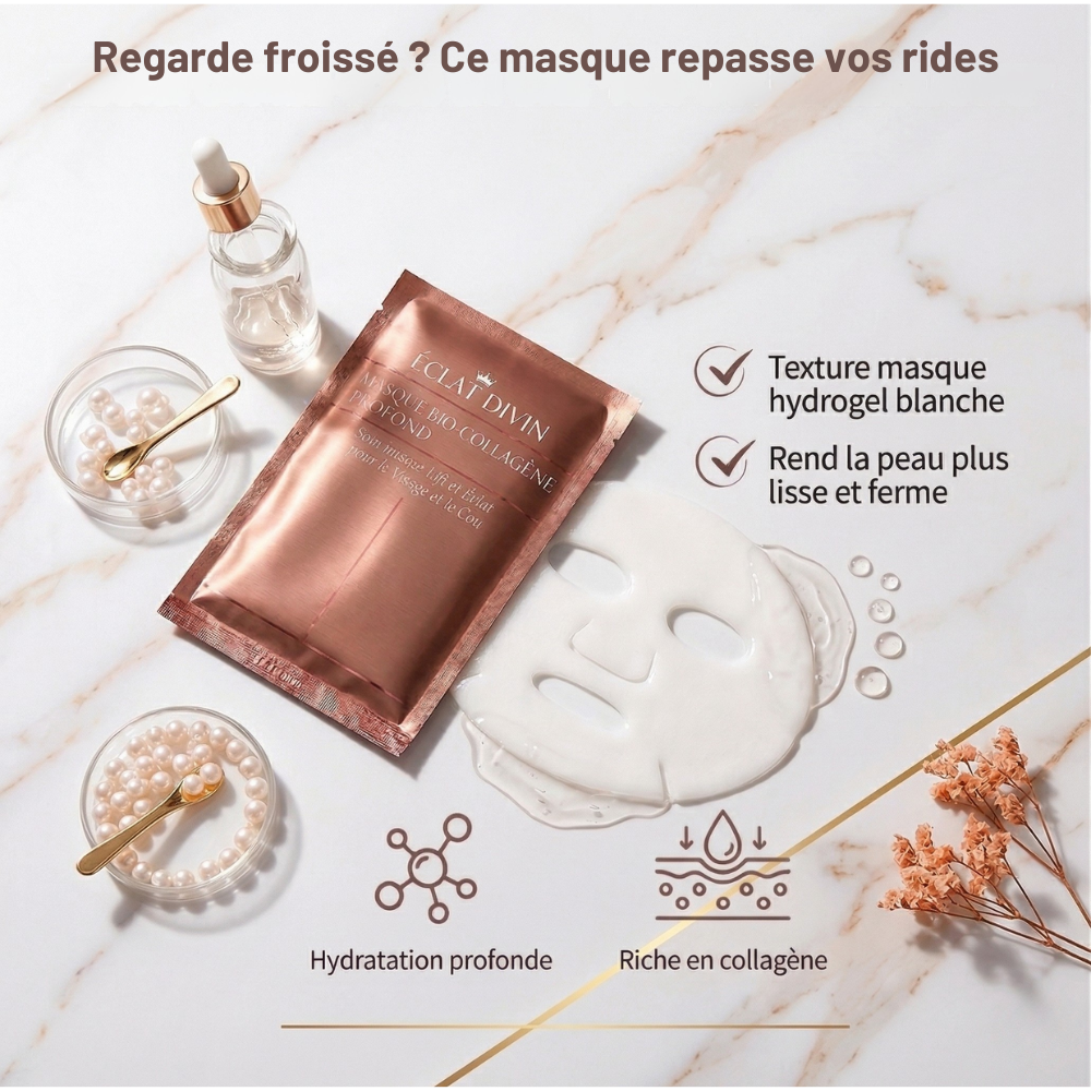 Éclat Divin – Masque Tissu Hydratation & Glow Coréen